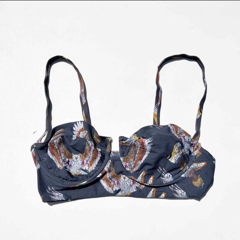 BOYS + ARROW Gretta The Gambler Bikini Top in Birds of Prey